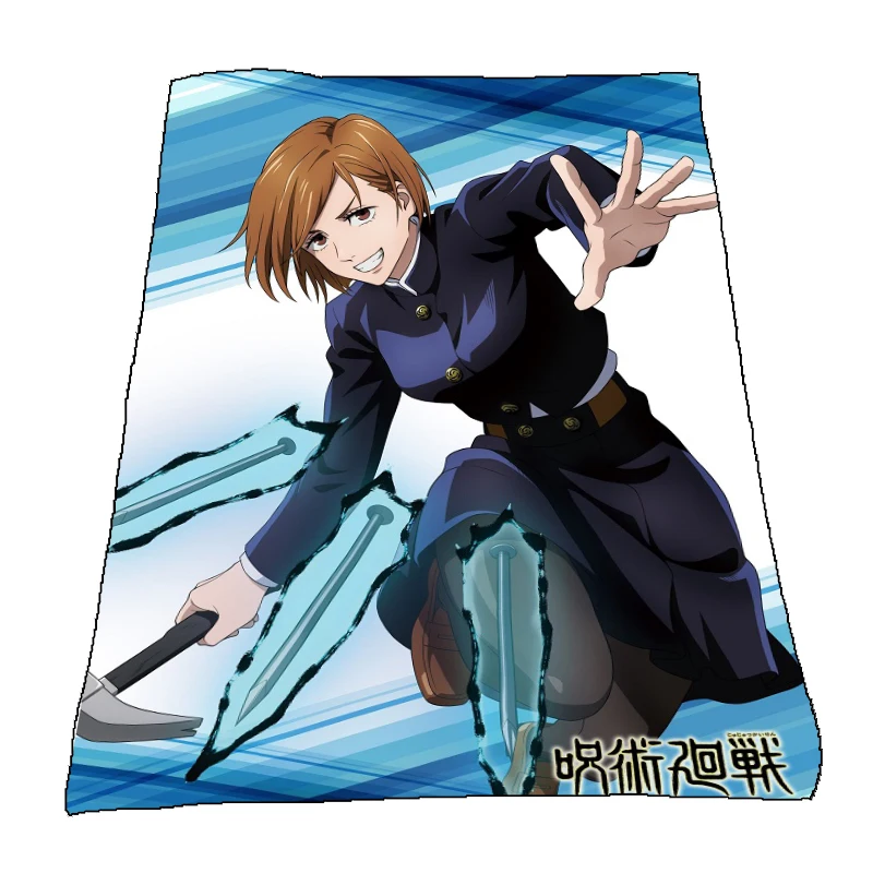 Anime Fleece Blanket Jujutsu Kaisen Kugisaki Nobara quilt carpet soft home decoration bedding accessories 200x150cm
Anime Fleece Blanket Jujutsu Kaisen Kugisaki Nobara quilt carpet soft home decoration bedding accessories 200x150cm