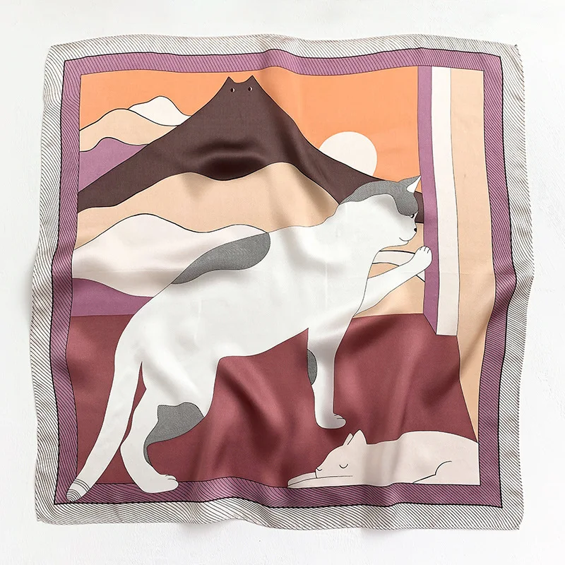 Fashion 2021 New Women Summer Beach 100% Natural Real Silk Scarf Small Neck Scarves Shawl Bandana Hijab Pashmina Foulard Poncho
Fashion 2021 New Women Summer Beach 100% Natural Real Silk Scarf Small Neck Scarves Shawl Bandana Hijab Pashmina Foulard Poncho