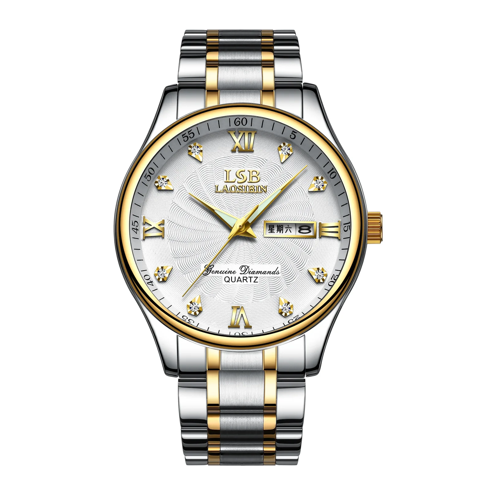 High Quality Simple Business Men's Quartz Watch Classic Rhinestone Double Calendar Waterproof Men's Watch
High Quality Simple Business Men's Quartz Watch Classic Rhinestone Double Calendar Waterproof Men's Watch