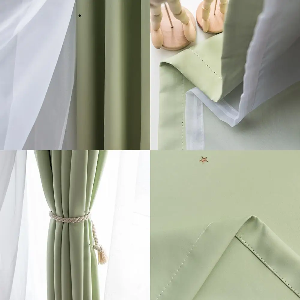 2 Layers Hollow Star Thermal Insulated Blackout Curtains for Living Room Bedroom Window Curtain Blinds Stitched with White Voile
2 Layers Hollow Star Thermal Insulated Blackout Curtains for Living Room Bedroom Window Curtain Blinds Stitched with White Voile