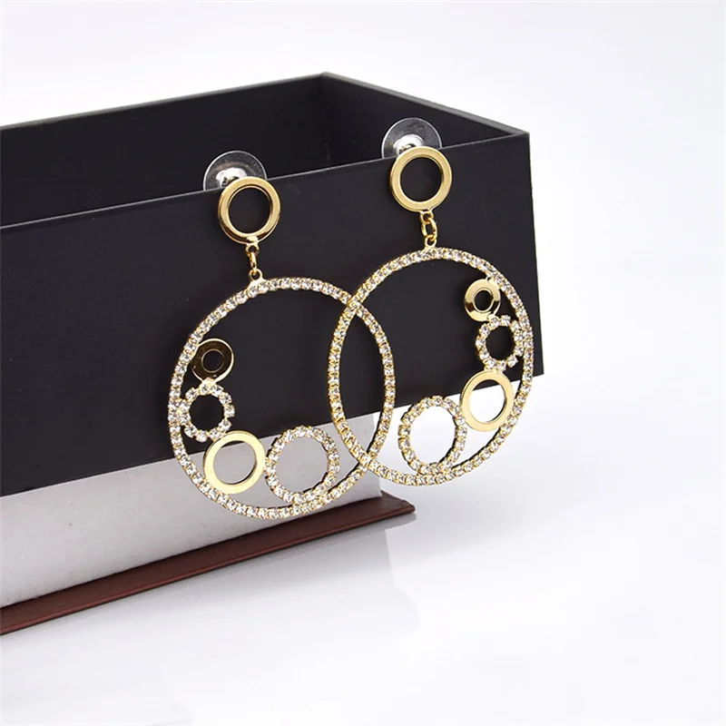 Women's Handmade Art Gradient Round Earrings Beautiful Golden Engagement Date Wedding Annual Shopping Jewelry 
Women's Handmade Art Gradient Round Earrings Beautiful Golden Engagement Date Wedding Annual Shopping Jewelry