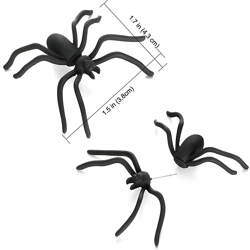 Spider Stud Earrings for Women Balck 3D Creepy Punk Earrings Girls Halloween Party Horror Accessories Personality Jewelry Gift
Spider Stud Earrings for Women Balck 3D Creepy Punk Earrings Girls Halloween Party Horror Accessories Personality Jewelry Gift