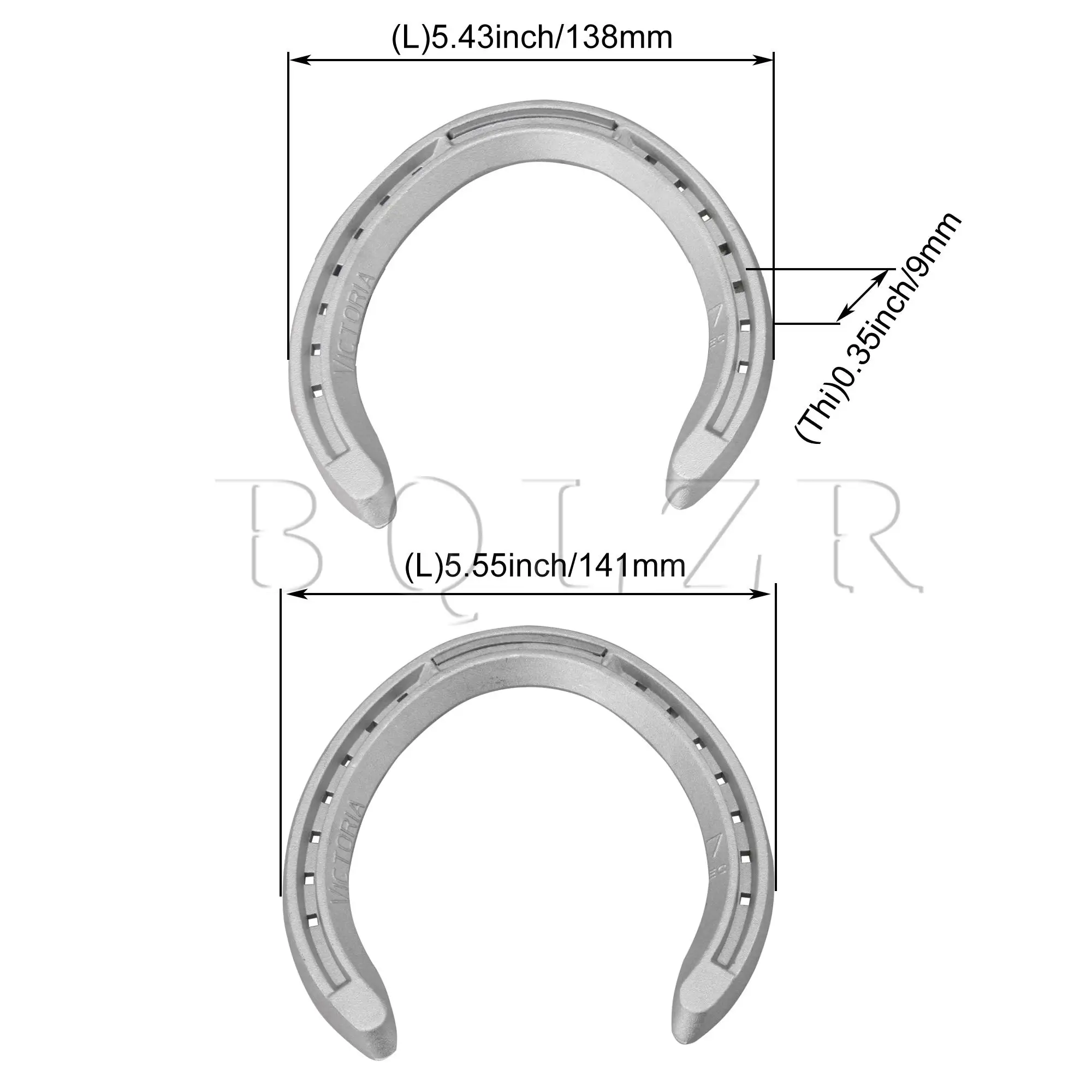 BQLZR 4Pcs 7 Holes 141mm & 138mm Aluminum Alloy Horseshoe for Backyard Games
BQLZR 4Pcs 7 Holes 141mm & 138mm Aluminum Alloy Horseshoe for Backyard Games