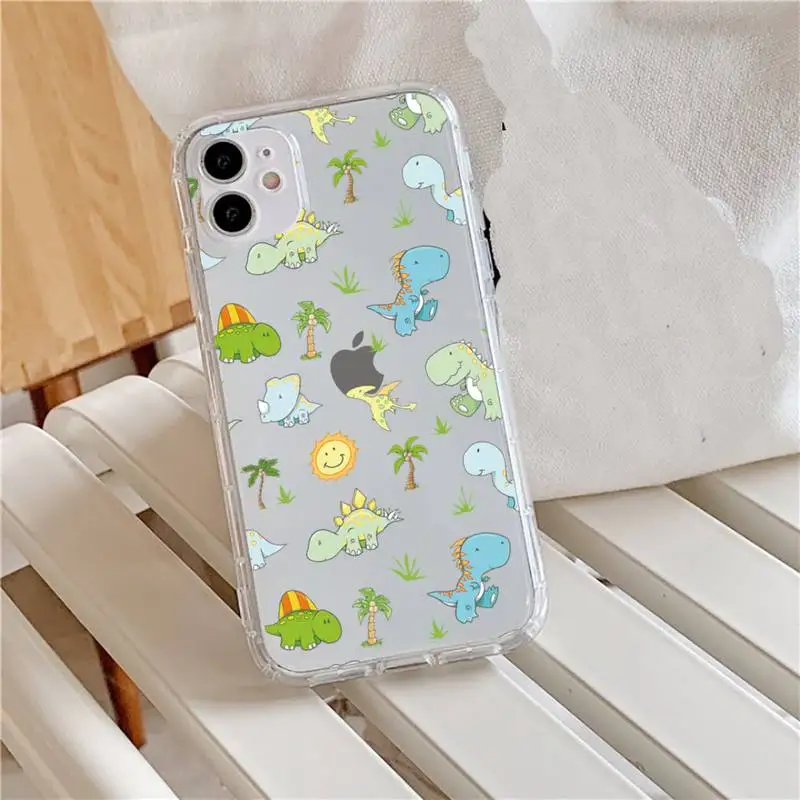 Cute Dinosaur cartoon Fashion Phone Case Transparent for iPhone 11 12 mini pro XS MAX 8 7 6 6S Plus X 5S SE 2020 XR
Cute Dinosaur cartoon Fashion Phone Case Transparent for iPhone 11 12 mini pro XS MAX 8 7 6 6S Plus X 5S SE 2020 XR