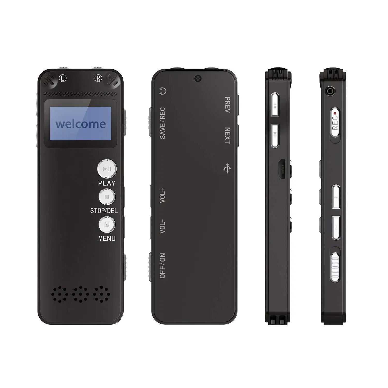 

Цифровой мини-диктофон Vandlion V31, музыкальный плеер с активацией голосом и металлическим алюминиевым корпусом, 16 ГБ 32 ГБ, стерео, mp3-плеер