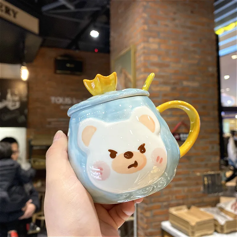 380ML Ins Kawaii Creative Milk Cup Coffee Cup Bear Shape Ceramics Mug Cartoons Trendy Home Breakfast Dessert Cup Water Bottle 
380ML Ins Kawaii Creative Milk Cup Coffee Cup Bear Shape Ceramics Mug Cartoons Trendy Home Breakfast Dessert Cup Water Bottle