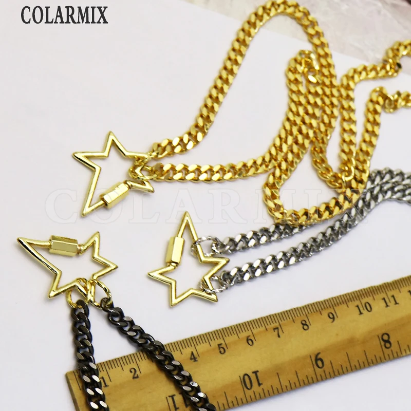 5 pieces Star pendants necklace fashion metal big link chain necklace mix colors necklace for women 9691
5 pieces Star pendants necklace fashion metal big link chain necklace mix colors necklace for women 9691