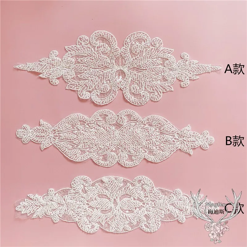 Embroidery beads lace applique accessories materials headdress waist diy dance clothes beading appliques
Embroidery beads lace applique accessories materials headdress waist diy dance clothes beading appliques