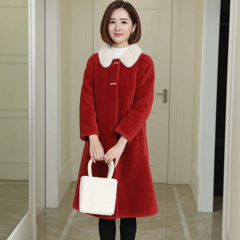 Genuine Wool Fur Coat Mink Fur Collar Female Jacket Warm Coats and Jackets Women 2020 Sheep Shearing Coat Ropa De Mujer Zjt673
Genuine Wool Fur Coat Mink Fur Collar Female Jacket Warm Coats and Jackets Women 2020 Sheep Shearing Coat Ropa De Mujer Zjt673