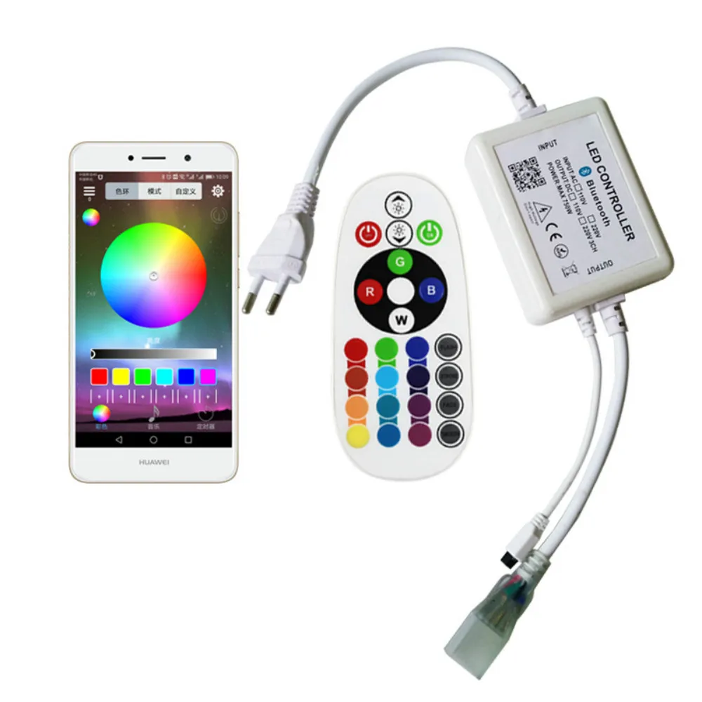 220V RGB Bluetooth Controller LED Strip Control for Phone Bluetooth Remote APP Control for RGB 5050 LED Strip Control
220V RGB Bluetooth Controller LED Strip Control for Phone Bluetooth Remote APP Control for RGB 5050 LED Strip Control