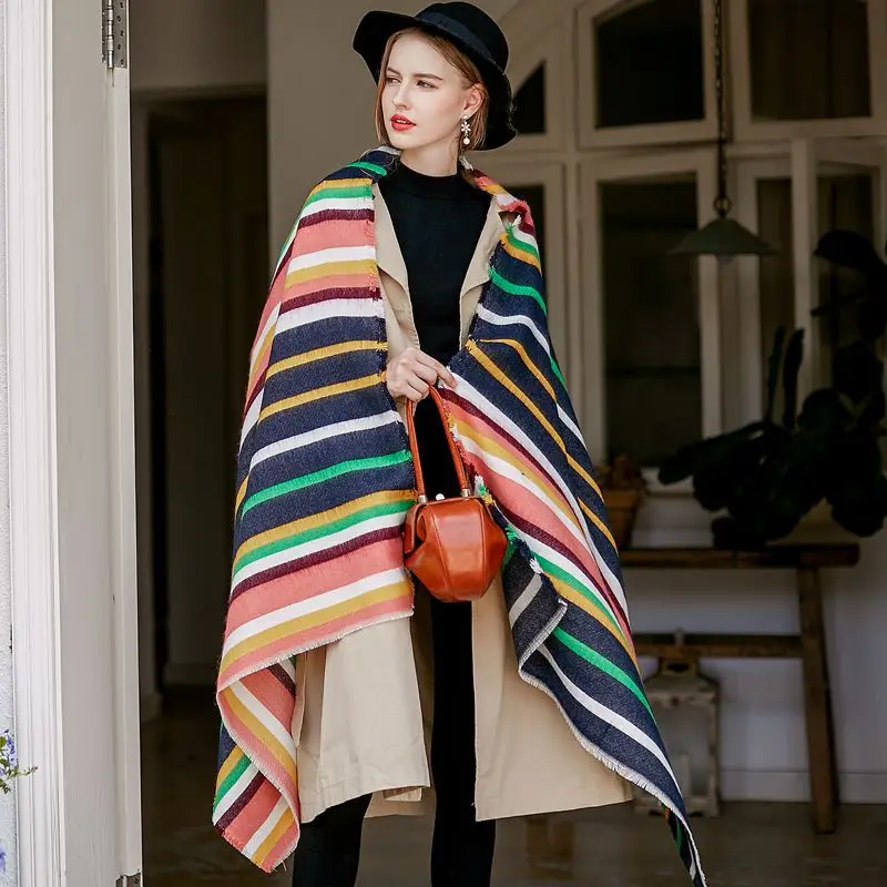 UACY2019 Autumn and Winter New Scarf, Fashion Stripe Warm and Wool-like Cashmere Woman Scarf, Shoulder Female 1502
UACY2019 Autumn and Winter New Scarf, Fashion Stripe Warm and Wool-like Cashmere Woman Scarf, Shoulder Female 1502