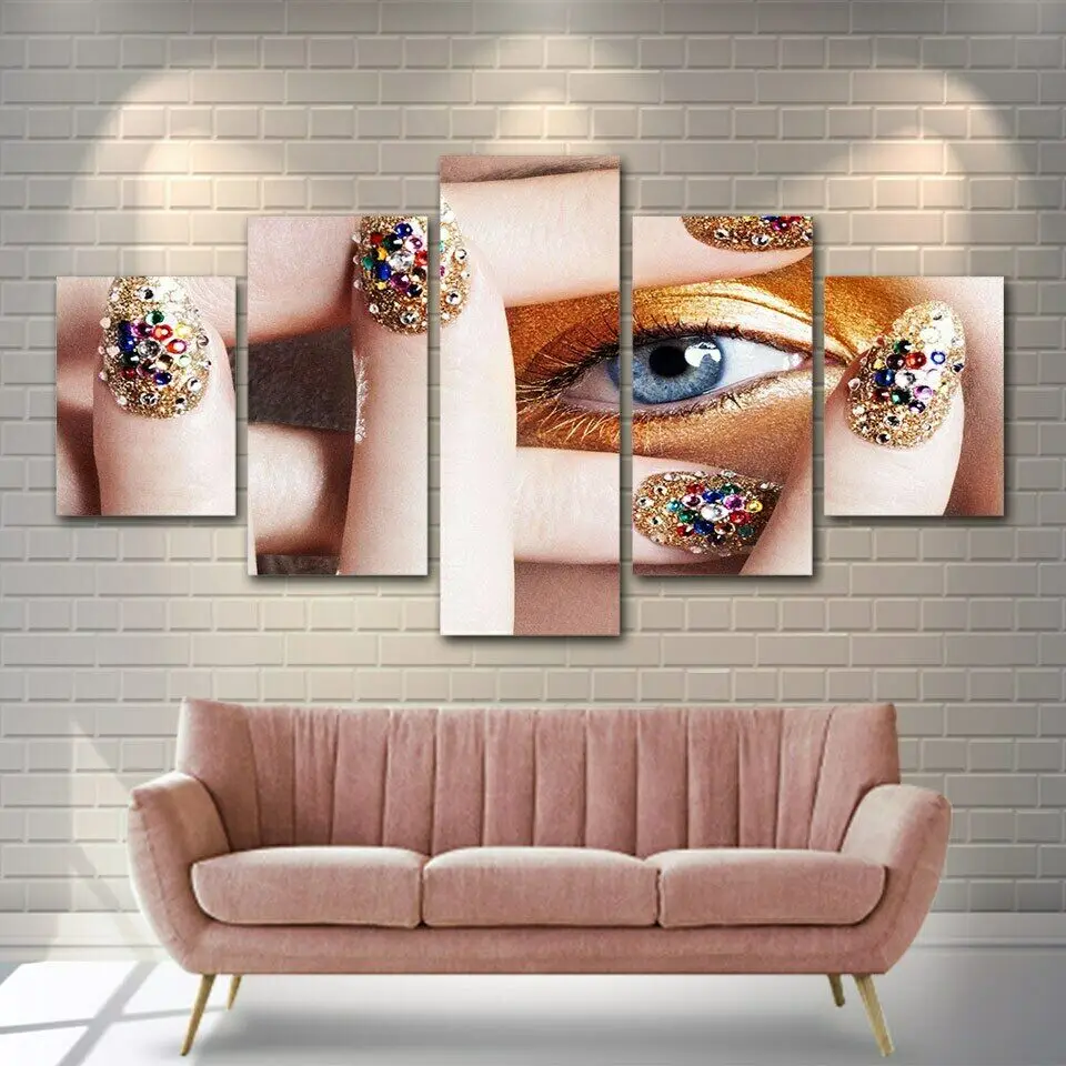 No Framed Canvas 5Pcs Nail Gel Salon Beauty Wall Art Posters Prints Pictures Paintings Home Decor for Living Room Decoration
No Framed Canvas 5Pcs Nail Gel Salon Beauty Wall Art Posters Prints Pictures Paintings Home Decor for Living Room Decoration