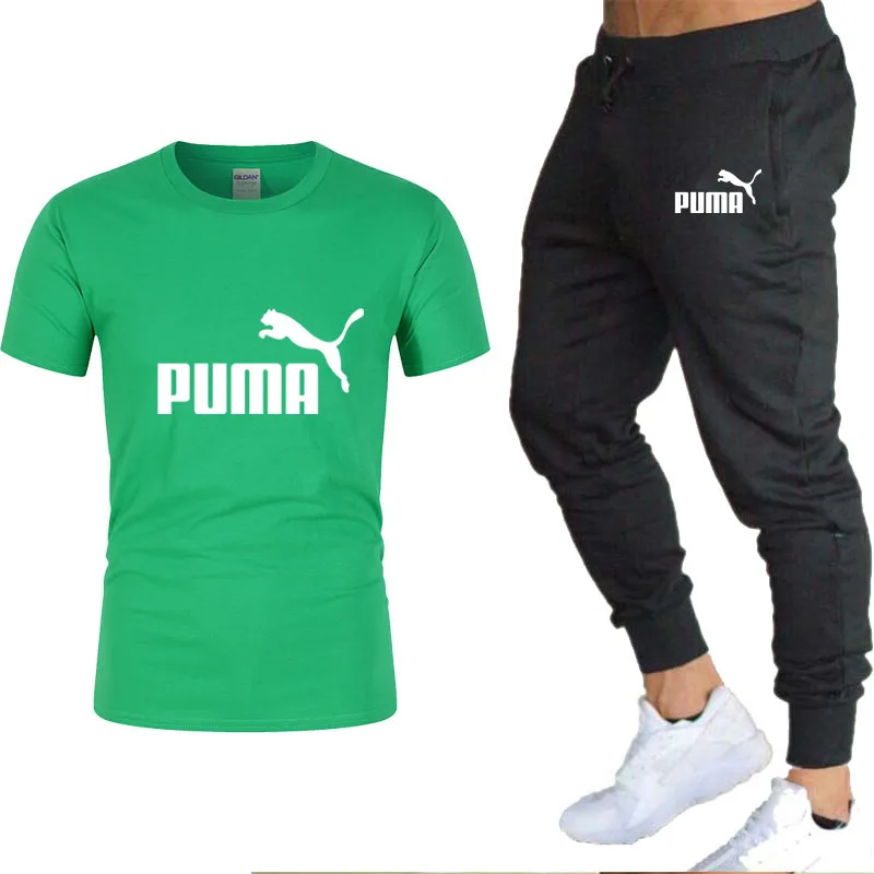 Summer Puma Fashion Leisure brand Men Set Tracksuit Sportswear Track Suits Male Sweatsuit Short Sleeves T shirt 2 piece set
Summer Puma Fashion Leisure brand Men Set Tracksuit Sportswear Track Suits Male Sweatsuit Short Sleeves T shirt 2 piece set
