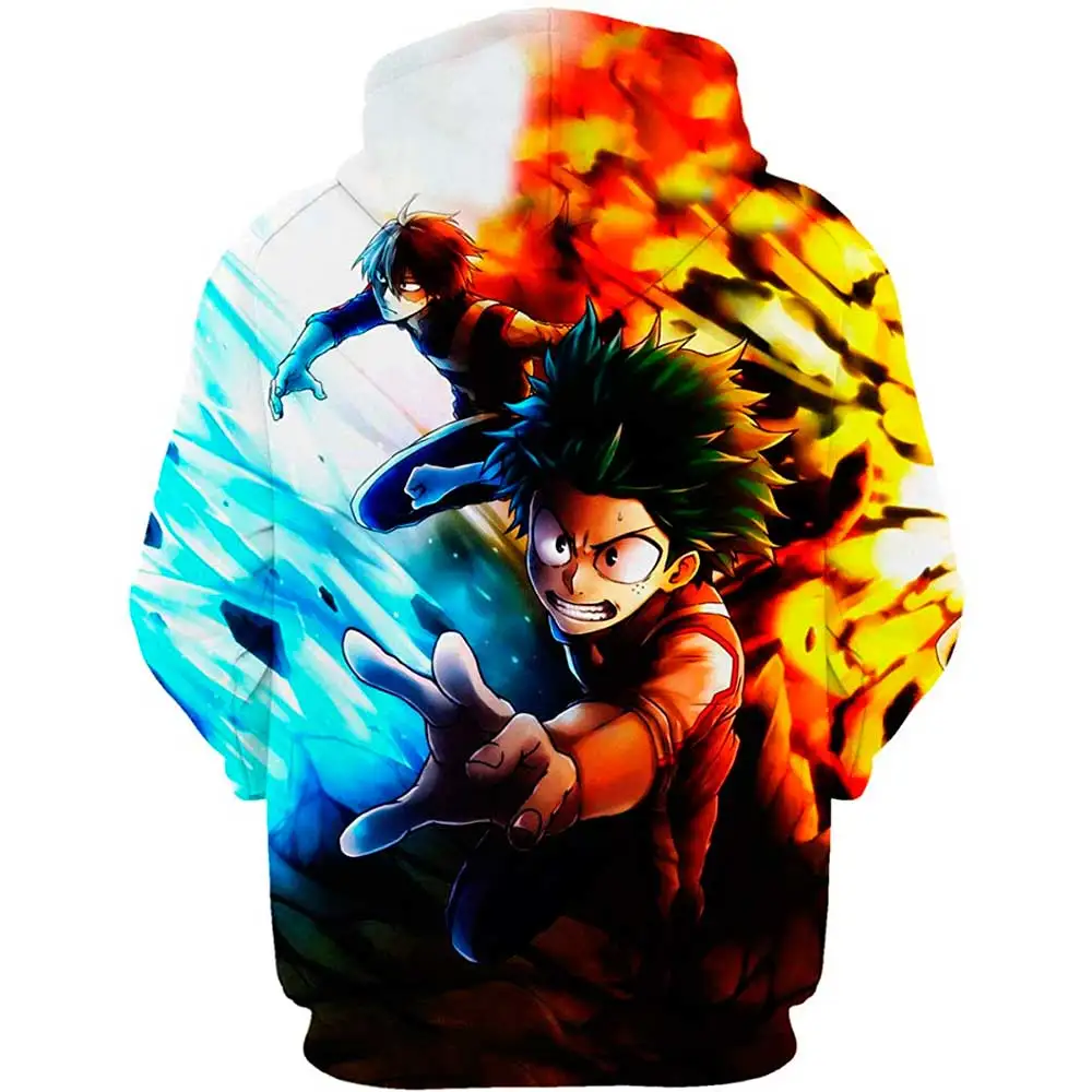 Толстовки мужские/женские с 3D-принтом аниме My Hero Academia Bakugo Katsuki толстовки