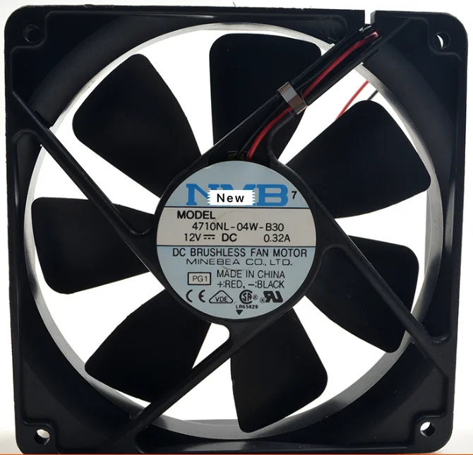 for NMB-MAT 4710NL-04W-B30 PG1 DC 12V 0.32A 2-Wire 120x120x25mm Server Cooling Fan
for NMB-MAT 4710NL-04W-B30 PG1 DC 12V 0.32A 2-Wire 120x120x25mm Server Cooling Fan