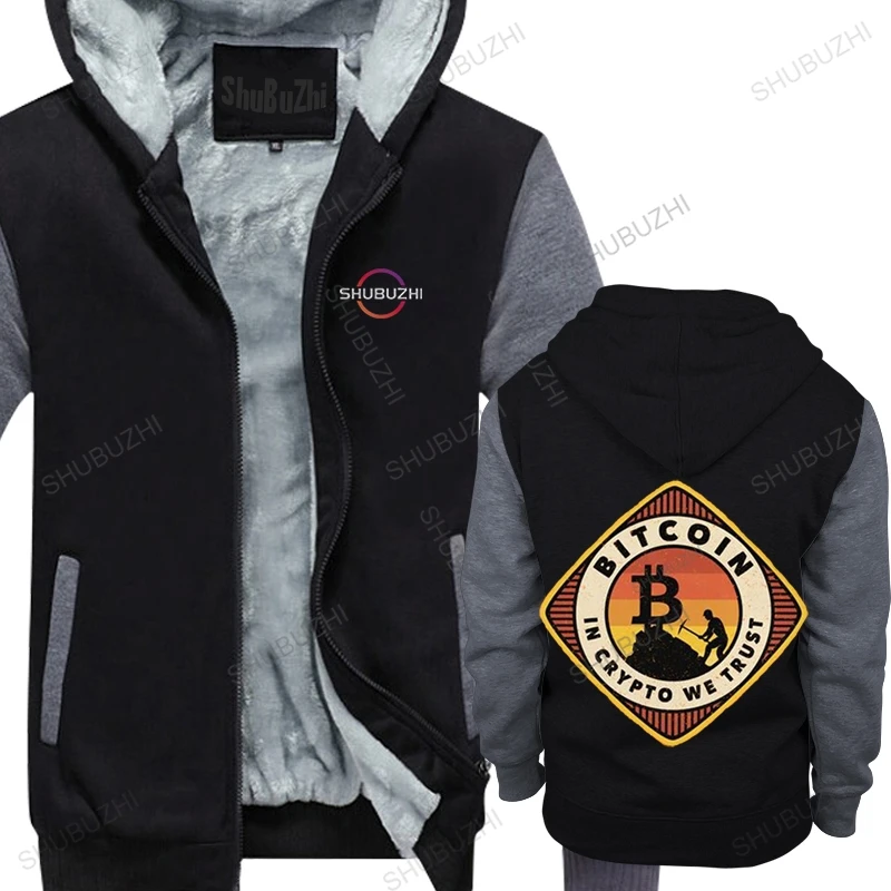 Vintage Style Bitcoin winter hoody Men Cotton hoodie Leisure warm jacket Retro in Crypto We Trust Miner hooded coat Clothing
Vintage Style Bitcoin winter hoody Men Cotton hoodie Leisure warm jacket Retro in Crypto We Trust Miner hooded coat Clothing