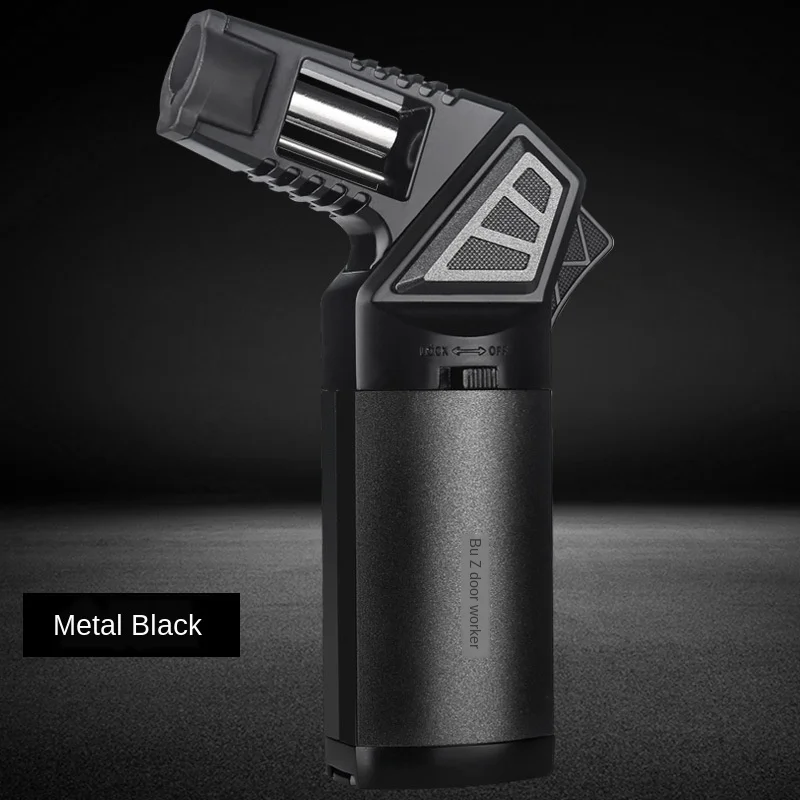 Outdoor BBQ Lighter Cigar Torch Turbo Lighter Jet Butane Gas Cigarette 1300 C Spray Gun Windproof Metal Pipe Lighter For Kitchen
Outdoor BBQ Lighter Cigar Torch Turbo Lighter Jet Butane Gas Cigarette 1300 C Spray Gun Windproof Metal Pipe Lighter For Kitchen
