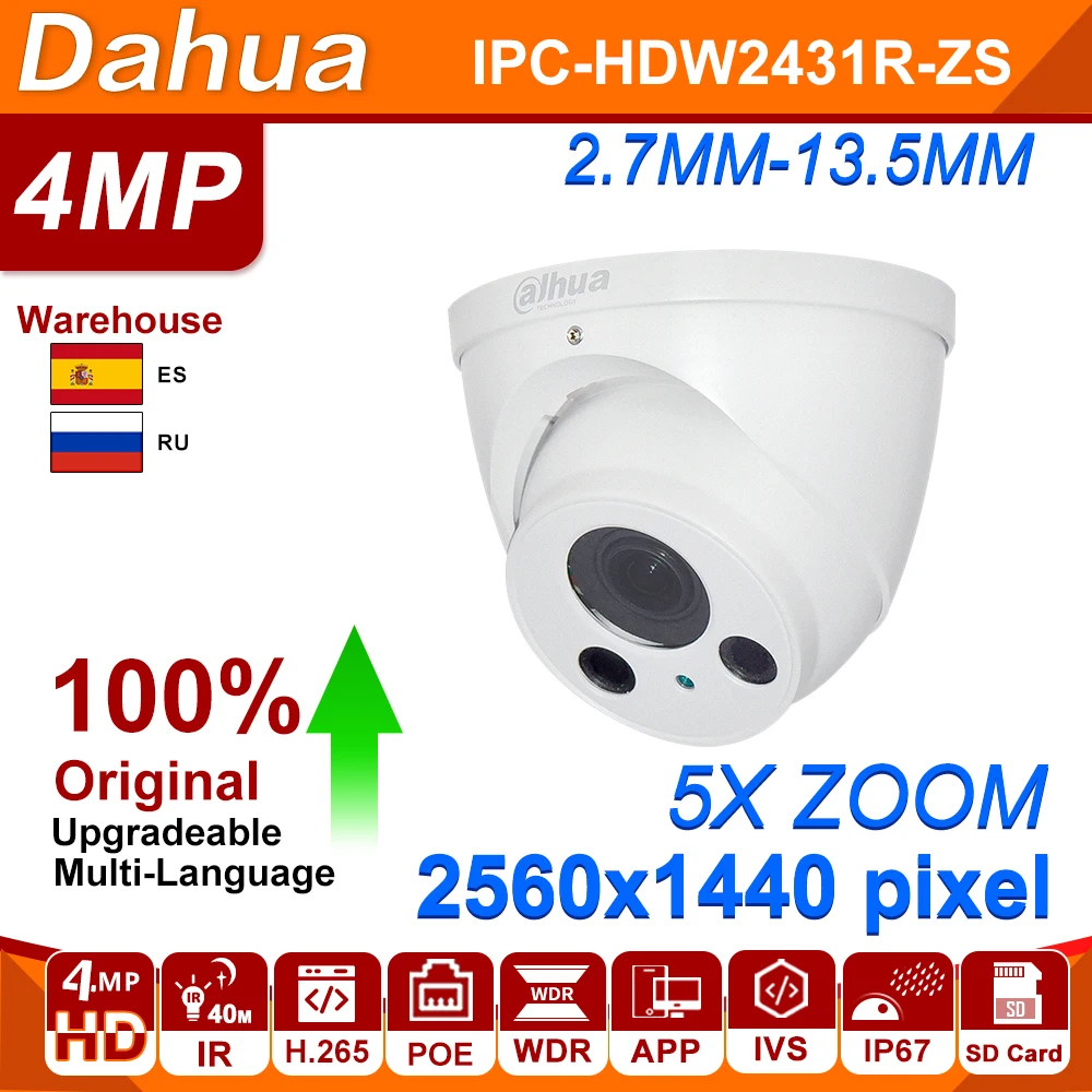 Оригинальная IP-камера Dahua с 4-мегапиксельным зумом, фотокамера с встроенным микрофоном, слотом для SD-карты, H.265, IP67, IVS IPC
Оригинальная IP-камера Dahua с 4-мегапиксельным зумом, фотокамера с встроенным микрофоном, слотом для SD-карты, H.265, IP67, IVS IPC