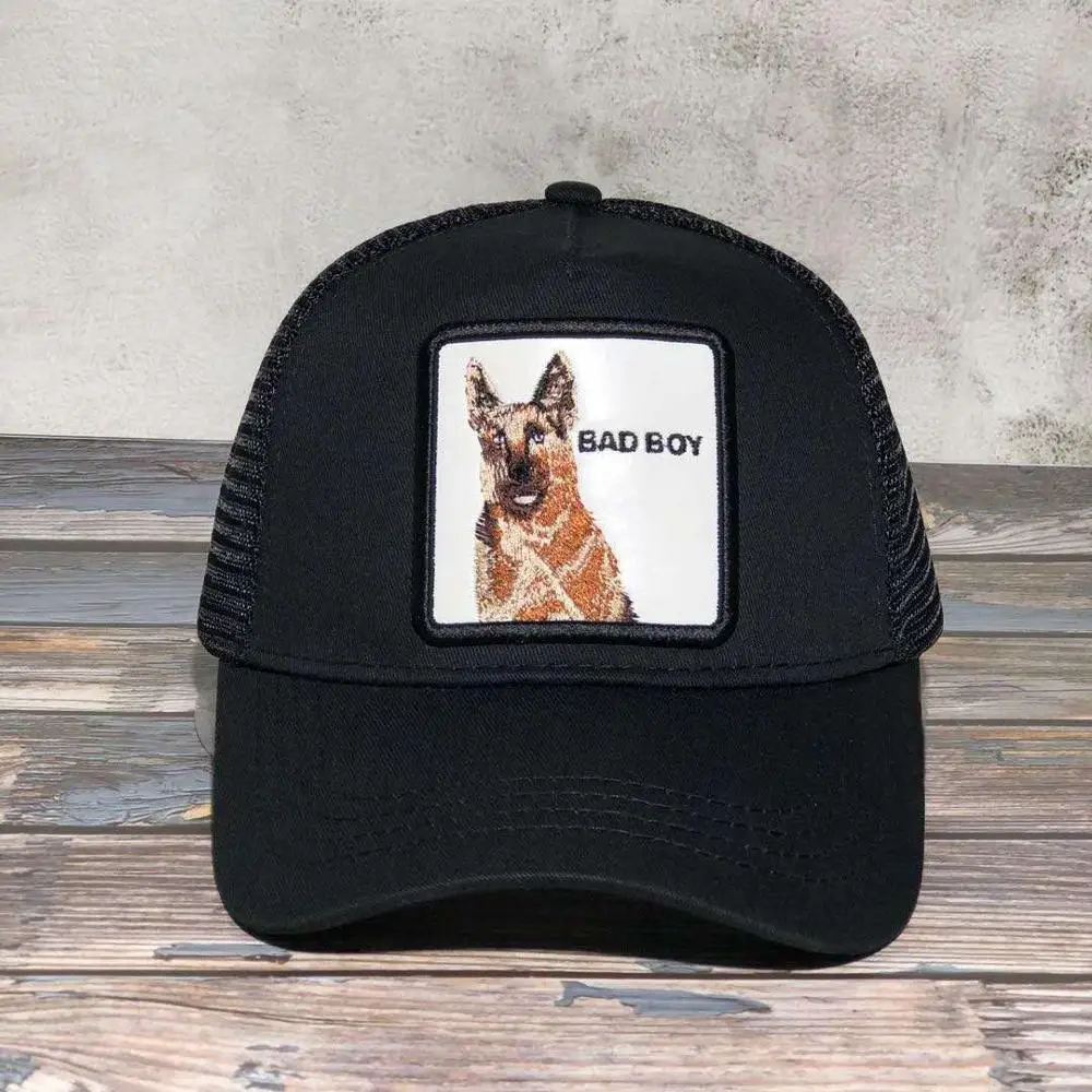 

New GOAT BAD BOY Snapback Caps Summer Breathable Baseball Cap Cool Streetwear Wolf Embroidery Trucker Bones Unisex Hip Hop Hats