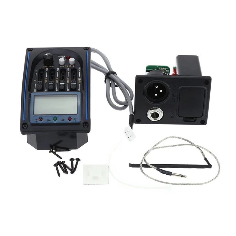 EQLC-4 4-Band EQ Equalizer System Acoustic Guitar Preamp Piezo Pickup LCD Sn Tuner
EQLC-4 4-Band EQ Equalizer System Acoustic Guitar Preamp Piezo Pickup LCD Sn Tuner