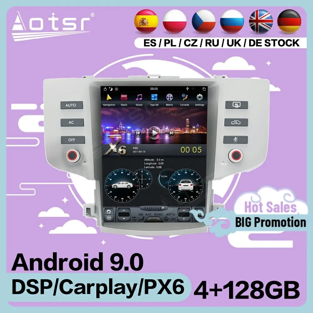 128G Carplay Tesla Screen Multimedia Stereo Android Player For Toyota Reiz 2005 2006 2007 2008 2009 GPS Navi Receiver Head Unit
128G Carplay Tesla Screen Multimedia Stereo Android Player For Toyota Reiz 2005 2006 2007 2008 2009 GPS Navi Receiver Head Unit