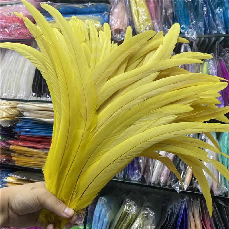 50pcs/lot Natural Chicken Feathers for Crafts Yellow 16-18inches/40-45cm Feather Celebration Supplies Accessories Craft Plumas
50pcs/lot Natural Chicken Feathers for Crafts Yellow 16-18inches/40-45cm Feather Celebration Supplies Accessories Craft Plumas