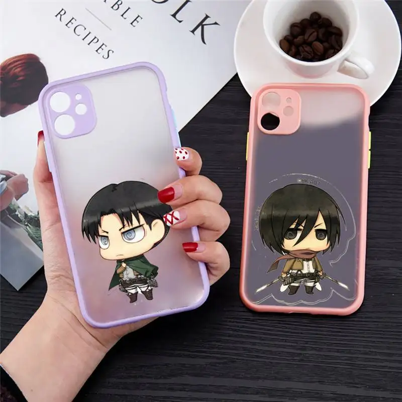 attack on titan Phone Case For iPhone 13 12 11 Mini Pro XR XS Max 7 8 Plus X Matte transparent Purple Back Cover
attack on titan Phone Case For iPhone 13 12 11 Mini Pro XR XS Max 7 8 Plus X Matte transparent Purple Back Cover