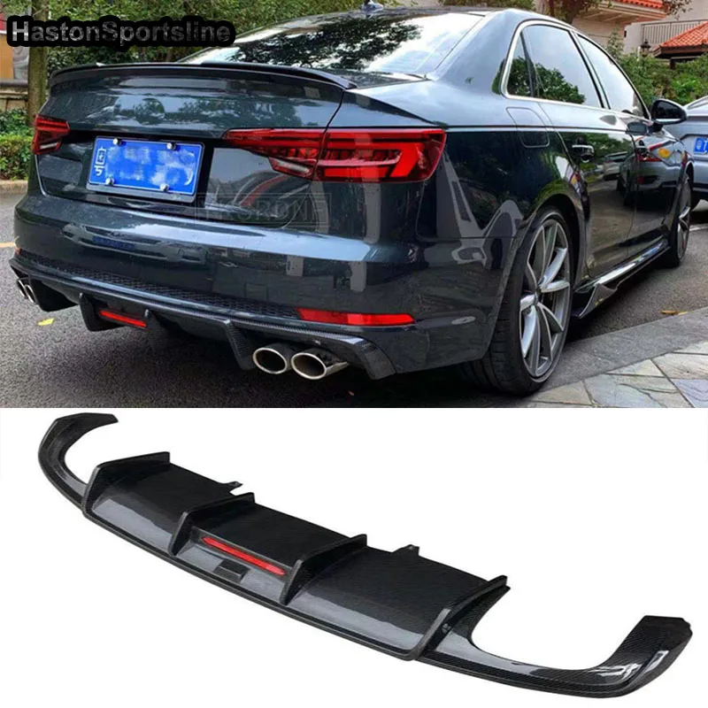 S4 Sline Carbon Fiber Rear Bumper Lip Diffuser Spoiler for Audi S4 S-Line Sedan 2017-2019 Car Accessories
S4 Sline Carbon Fiber Rear Bumper Lip Diffuser Spoiler for Audi S4 S-Line Sedan 2017-2019 Car Accessories