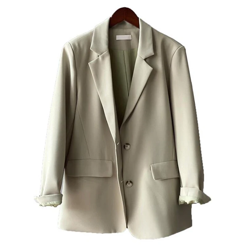 Sister Fara New Spring 2021 Elegant Single Breasted Blazer Jacket Women Casual Solid Tops Coat Office Lady Notched Loose Blazers
Sister Fara New Spring 2021 Elegant Single Breasted Blazer Jacket Women Casual Solid Tops Coat Office Lady Notched Loose Blazers