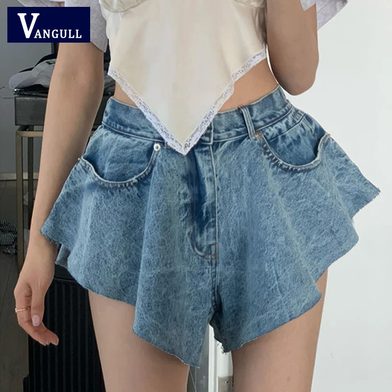 Джинсовые шорты с высокой талией, летние, голубые
Джинсовые шорты с высокой талией, летние, голубые