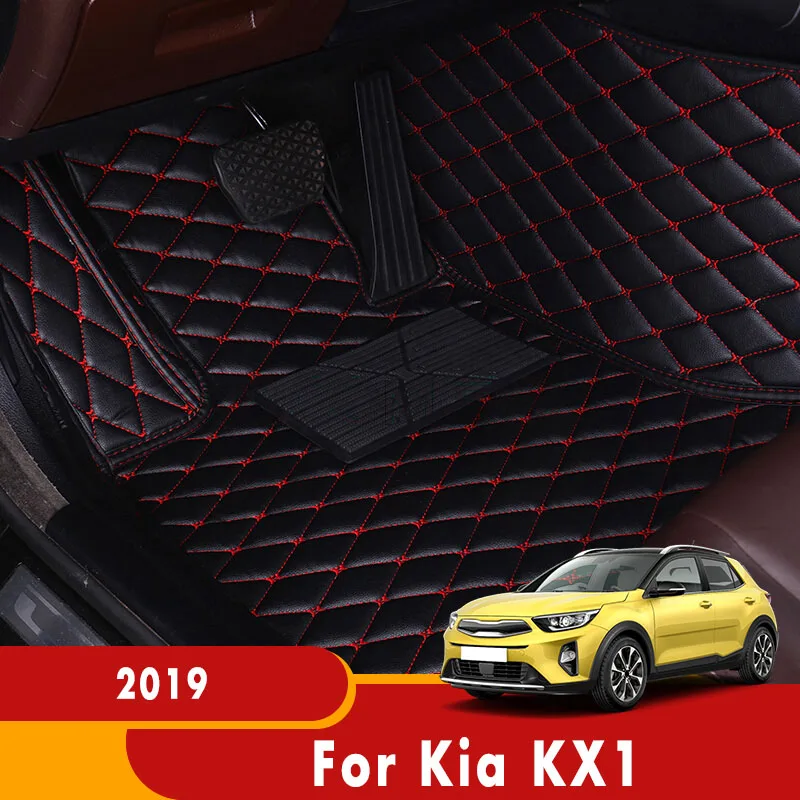 Автомобильные коврики для Kia KX1 2019 водонепроницаемые из искусственной кожи под