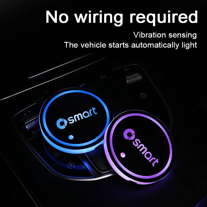 7 Colors Led Atmosphere Light Luminous Car Logo Water Coaster For Smart Forfour Fortow Forjeremy Auto Accessories
7 Colors Led Atmosphere Light Luminous Car Logo Water Coaster For Smart Forfour Fortow Forjeremy Auto Accessories