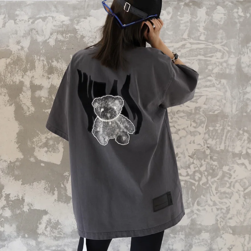 Highest Level WE11DONE Flocking Logo Luminous Bear Streetwear Cotton Oversized T-shirts Summer Clothes For Women/Men
Highest Level WE11DONE Flocking Logo Luminous Bear Streetwear Cotton Oversized T-shirts Summer Clothes For Women/Men