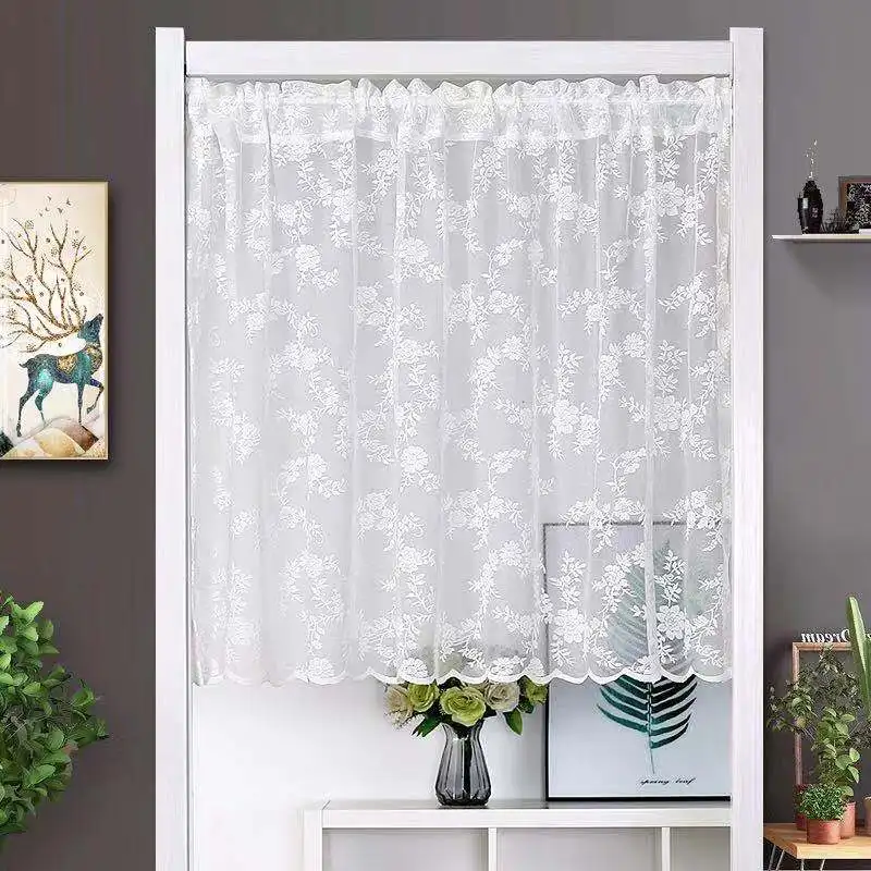 European White Lace Sheer Curtains Door Tulle Kitchen Cupboard Curtains Short Drapes Home Decor
European White Lace Sheer Curtains Door Tulle Kitchen Cupboard Curtains Short Drapes Home Decor