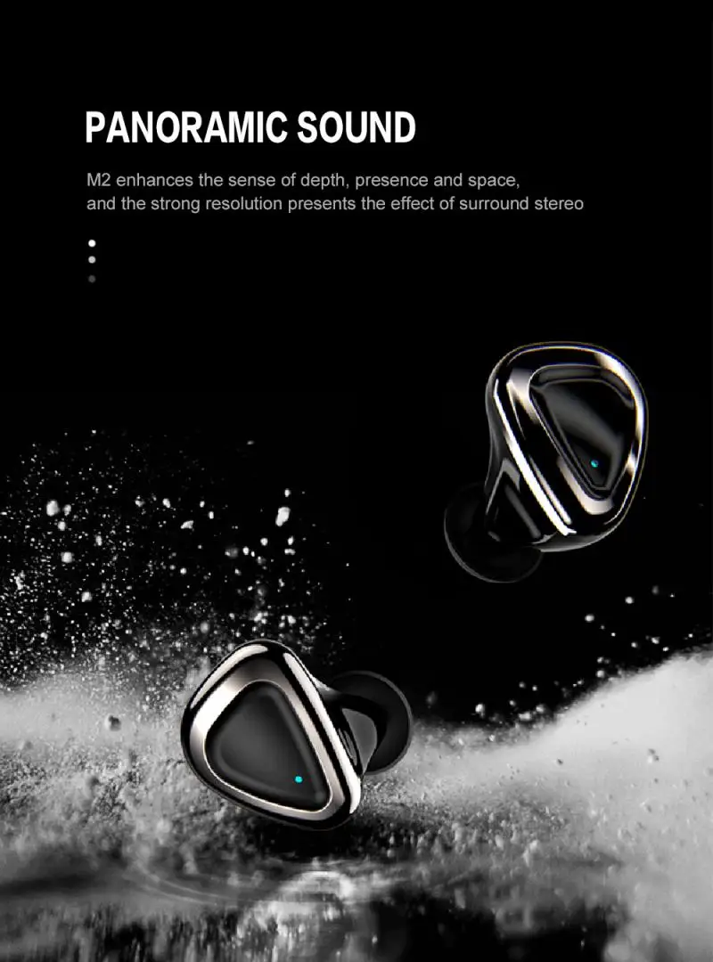 TWS Bluetooth headset 5.0 true wireless in ear M2 sports waterproof hifi sound quality stereo headset
TWS Bluetooth headset 5.0 true wireless in ear M2 sports waterproof hifi sound quality stereo headset