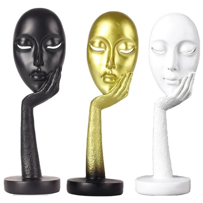 Modern and Simple Woman Face Statues Thinker Lady Sculpture Figure Figurine Resin Carving for Home Office Bedroom Decors
Modern and Simple Woman Face Statues Thinker Lady Sculpture Figure Figurine Resin Carving for Home Office Bedroom Decors