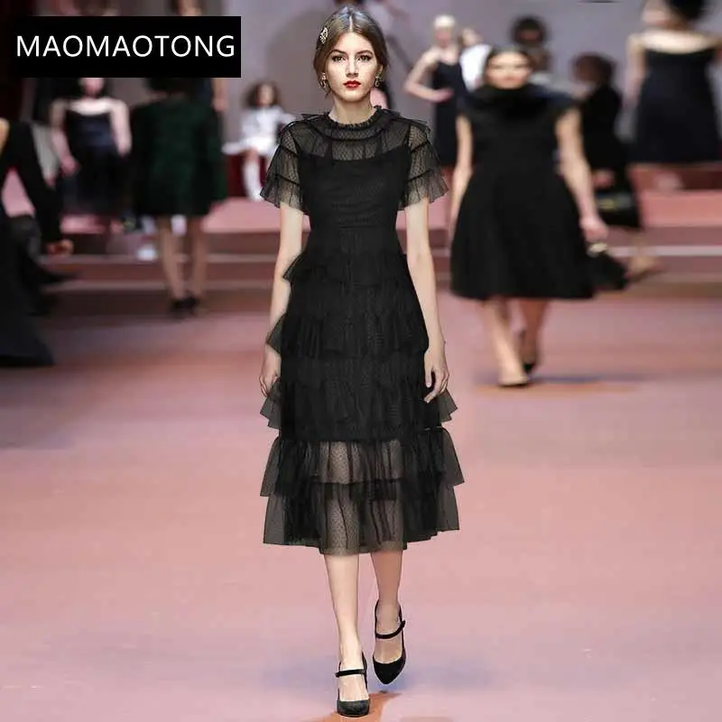 Women's Clothing Fashion Designer Runway Dress Summer Women Dress Short Sleeve Mesh Cascading Ruffle Elegant Dresses
Women's Clothing Fashion Designer Runway Dress Summer Women Dress Short Sleeve Mesh Cascading Ruffle Elegant Dresses