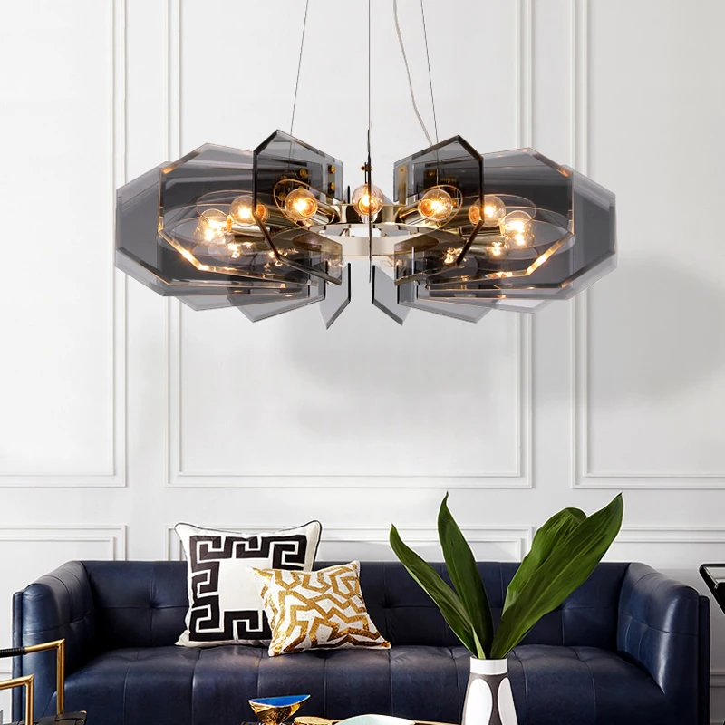 Postmodern light luxury chandelier LED American style home restaurant bedroom lighting simple atmosphere living room lamp
Postmodern light luxury chandelier LED American style home restaurant bedroom lighting simple atmosphere living room lamp