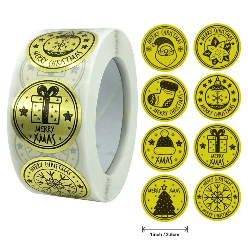 500pcs 1 Inch Roll Gold Sticker Christmas Gift Decoration Label Scrapbook Handmade Sticker Wedding Party Gift Bag Decorations
500pcs 1 Inch Roll Gold Sticker Christmas Gift Decoration Label Scrapbook Handmade Sticker Wedding Party Gift Bag Decorations