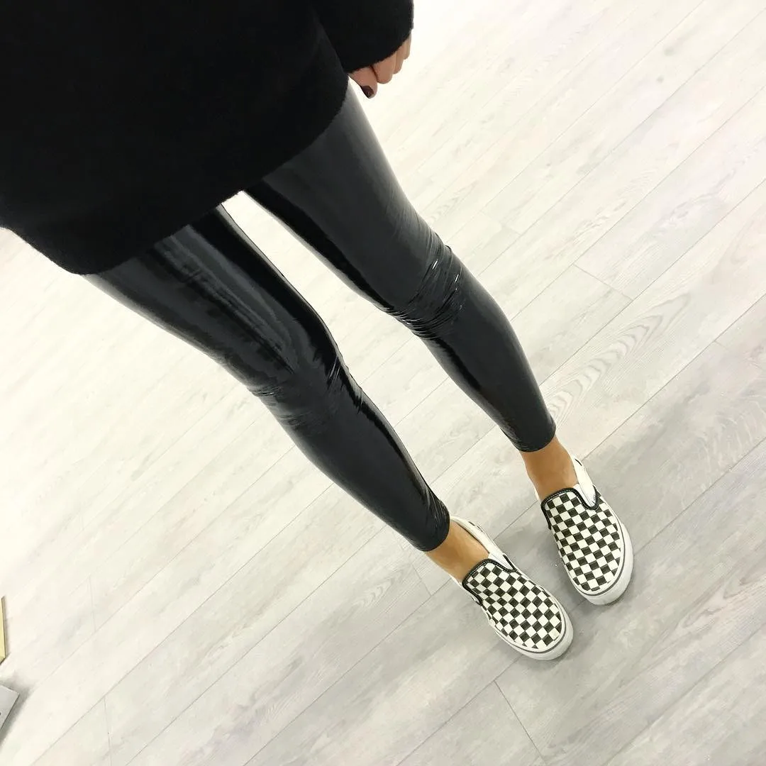 Fashion Women Legging PU Leather Pants High Elastic Waist Leggings Slim Leather Leggings Skinny Autumn Leggings Women Plus Size
Fashion Women Legging PU Leather Pants High Elastic Waist Leggings Slim Leather Leggings Skinny Autumn Leggings Women Plus Size