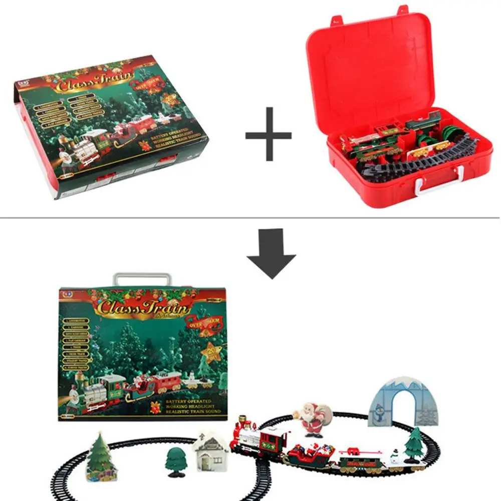 New Christmas Electric Rail Car Train Toy Children's Electric Toy Railway Train Set Racing Road Transportation Building Toys
New Christmas Electric Rail Car Train Toy Children's Electric Toy Railway Train Set Racing Road Transportation Building Toys
