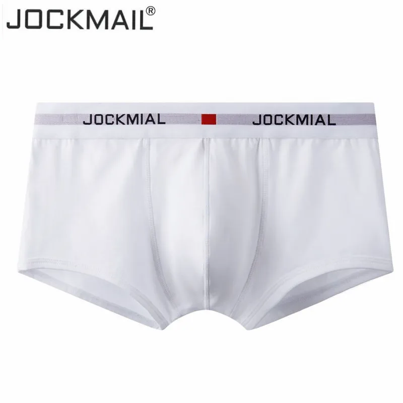 Jockmail New Sexy Underwear Men Boxer Brand Hot Breathable Low Waist Cotton Mens Penis Boxers Calzoncillo Hombre | Мужская одежда