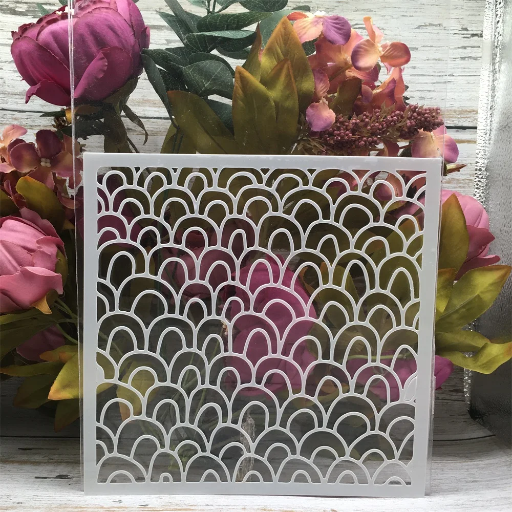 20*20cm Layered Shell Wavy DIY Layering Stencils Painting Scrapbook Coloring Embossing Album Decorative Template
20*20cm Layered Shell Wavy DIY Layering Stencils Painting Scrapbook Coloring Embossing Album Decorative Template
