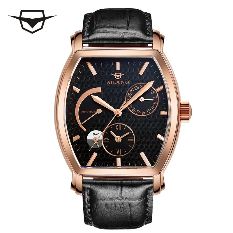 Wine barrel type multi-functional star business waterproof automatic mechanical men's watch
Wine barrel type multi-functional star business waterproof automatic mechanical men's watch