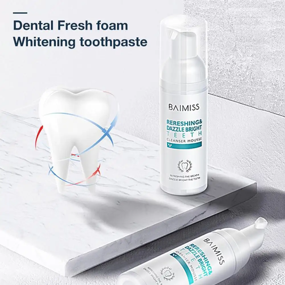 Tooth Cleaning Mousse Toothpaste Oral Hygiene Removes Stains Plaque Fresh Toothpaste Mousse Care Oral Bright Foam Teeth Too K4B8
Tooth Cleaning Mousse Toothpaste Oral Hygiene Removes Stains Plaque Fresh Toothpaste Mousse Care Oral Bright Foam Teeth Too K4B8