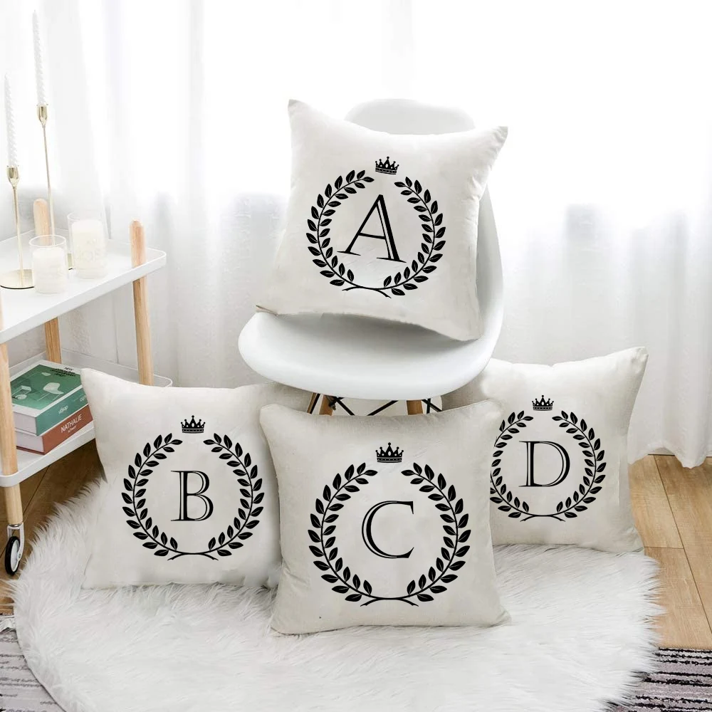 Letter A-Z Cushion Covers Family King Queen Crown Pillowcase School Home Gifts Home Decor Sofa Cushion Cover Without Pillow Core
Letter A-Z Cushion Covers Family King Queen Crown Pillowcase School Home Gifts Home Decor Sofa Cushion Cover Without Pillow Core