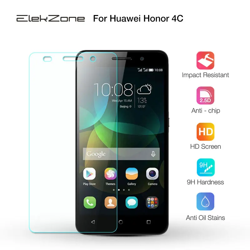 9H 0 3 мм толщина 2.5D Премиум Закаленное стекло пленка для huawei Honor 4C протектор экрана