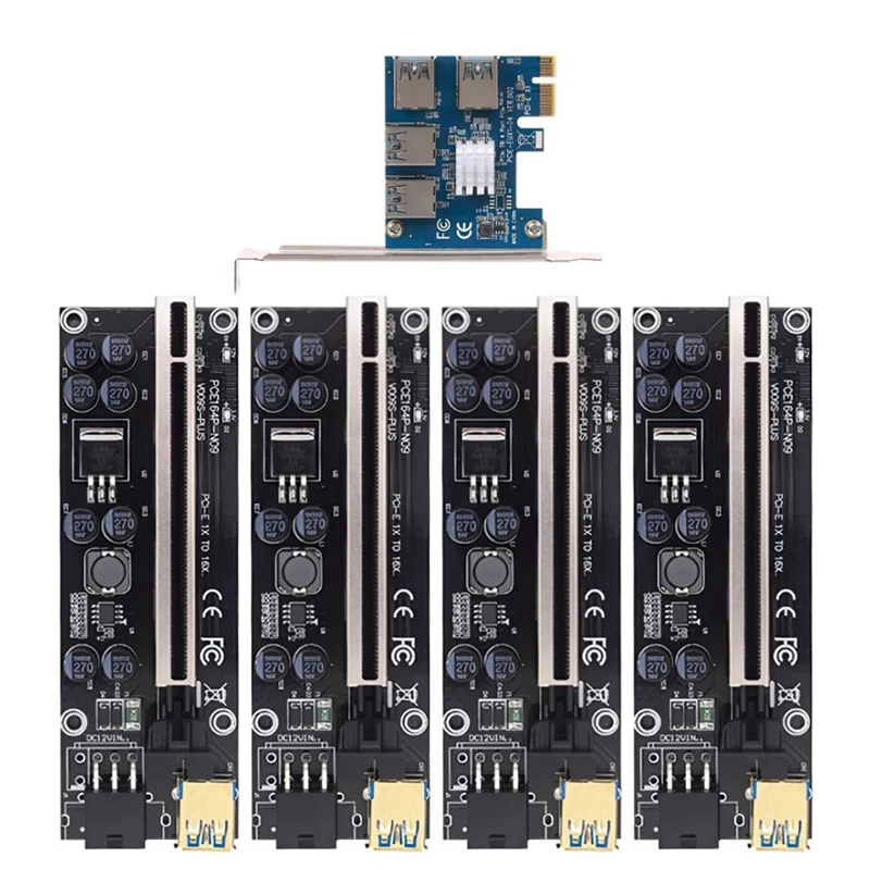 PCI-E Express 1X to 16X Riser 009S PLUS Card Adapter PCIE Slot PCIe Port Multiplier Card for BTC Bitcoin Miner Mining
PCI-E Express 1X to 16X Riser 009S PLUS Card Adapter PCIE Slot PCIe Port Multiplier Card for BTC Bitcoin Miner Mining