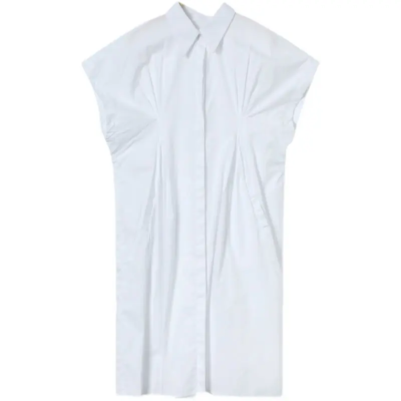 XITAO Batwing Sleeve Pleated Dress Summer New Style Temperament Simple Loose Short Sleeve Solid Color Shirt Dress CLL1083
XITAO Batwing Sleeve Pleated Dress Summer New Style Temperament Simple Loose Short Sleeve Solid Color Shirt Dress CLL1083