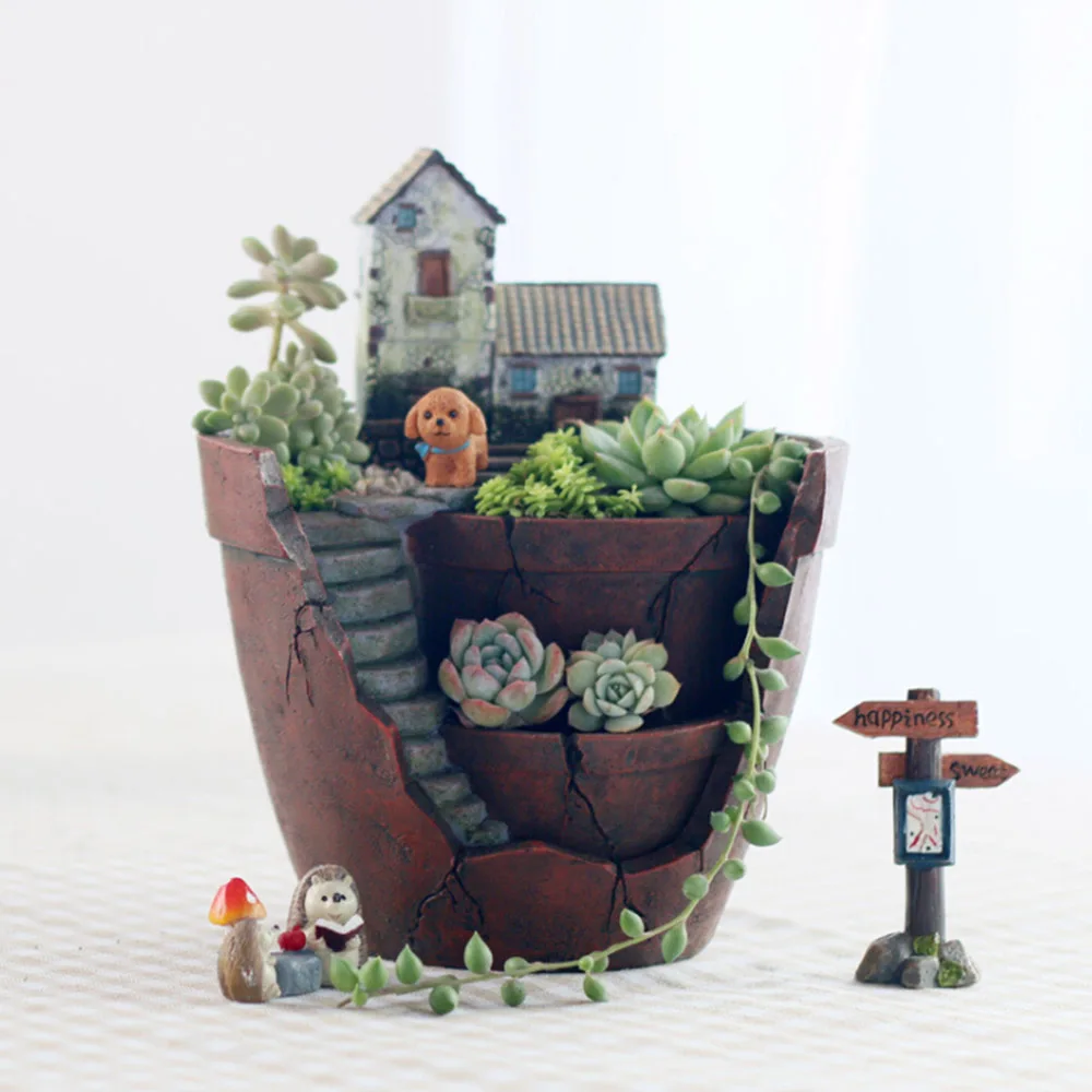 3D Fairy Garden Pot For Flower Succulent Plant Pot DIY Container Bonsai Planter Garden Decoration Holder Home Desktop Decor
3D Fairy Garden Pot For Flower Succulent Plant Pot DIY Container Bonsai Planter Garden Decoration Holder Home Desktop Decor